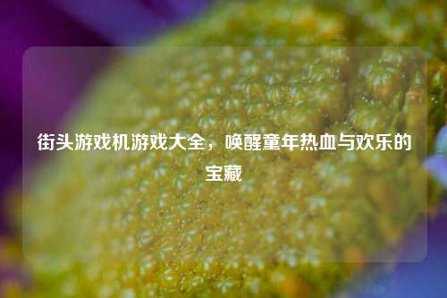 街头游戏机游戏大全，唤醒童年热血与欢乐的宝藏
