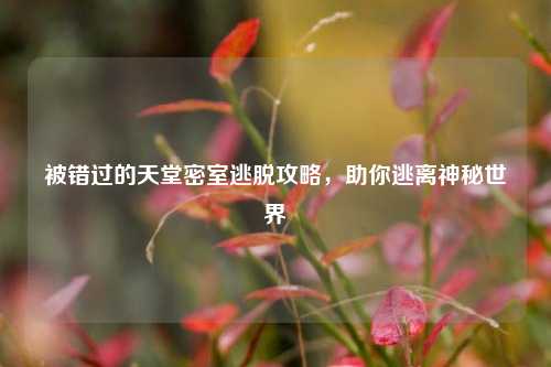 被错过的天堂密室逃脱攻略，助你逃离神秘世界